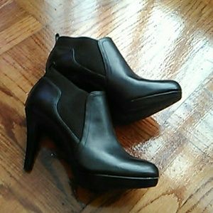 Black ankle boots